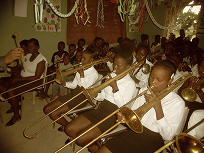 children in band